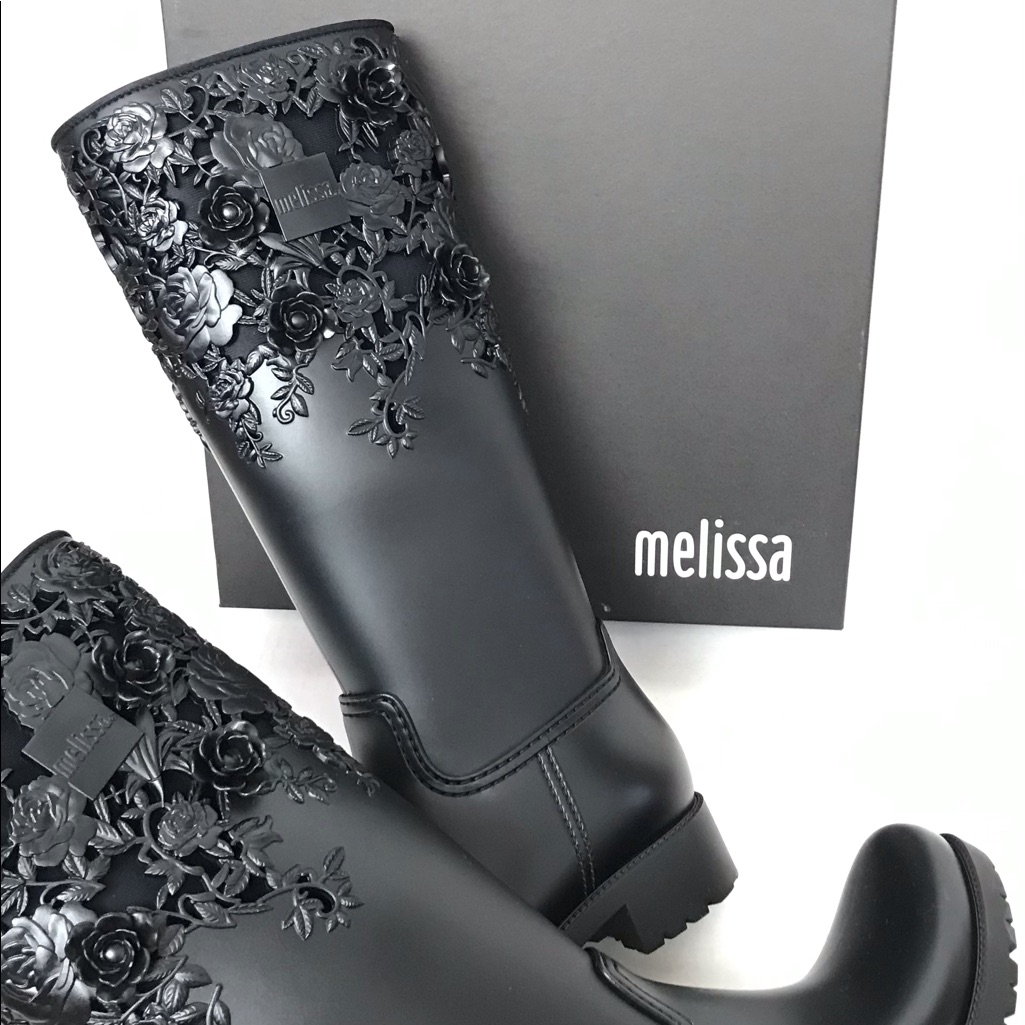 Melissa Flower Rain Boots Unique